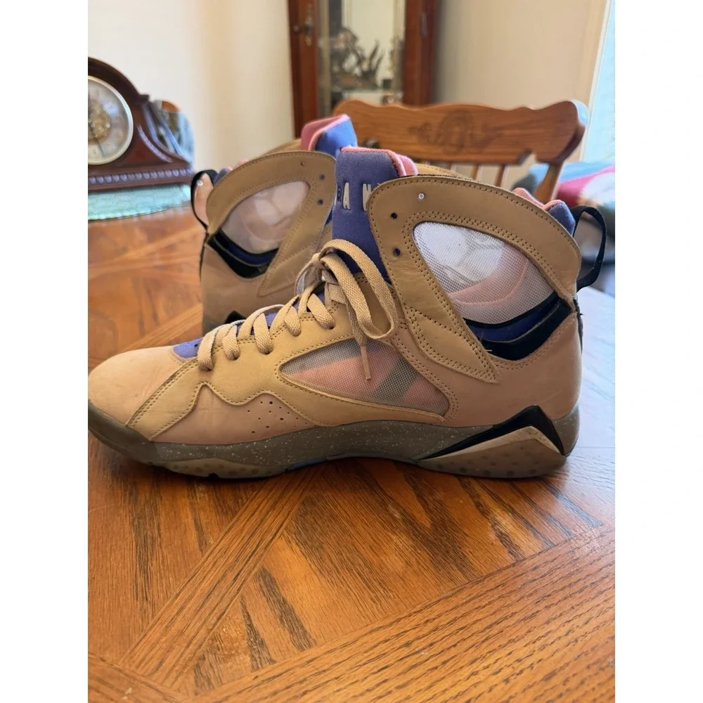 Air Jordan 7 Retro SE Sapphire Pink Blue High Top Sneaker DJ2636-204 Sz 12
